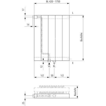 Grzejnik płytowy typ 22 KERMI V-HVV wym. 1600 x 1190 mm, kolor biały, moc 4198 W