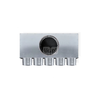 Rozdzielacz TopFlex Metal kątowy jednorzędowy z izolacją wewnętrzną DN160/przyłącza 5 x DN75