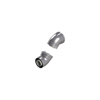 Kolano 45 st. koncentryczne 60/100 mm – 2 szt. - szare