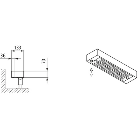Konwektor Kermi Konvektor Typ32 BH210x133x3800mm QN4283, weiß, 6bar, o. Abd., AB Uni.