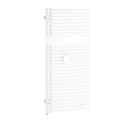 Kermi®Credo®Half®round-E 1000x450x46 400W,RAL9016SG/drew.,lewy,WRS biały,SK1