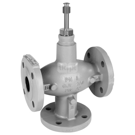 Zawór 3-drogowy, kołnierzowy, DN15, PN6, Kvs=4.0