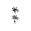 Dwuwrzecionowy zawór kątowy Comfort 1/2'' chrom z AZZ