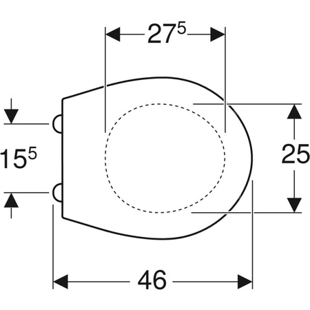 Deska sedesowa Koło Idol, mocowanie od góry