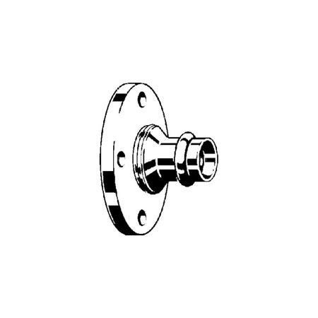 Przejście kołnierzowe z SC-Contur Sanpress VIEGA 22595 jednoczęściowy, brąz / brąz, 28 mm x DN 25 (mz x kołnierz), 65 mm z uszczelką