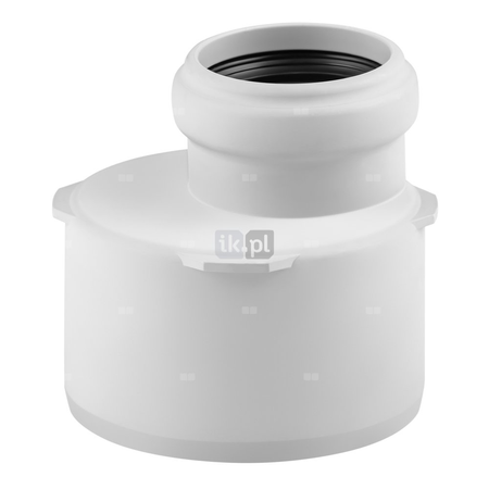 Złącze MAGNAPLAST SKOLAN safe dBL redukcja, PP (biały), DN 110 x DN 56 (ww x wz), do kanalizacji