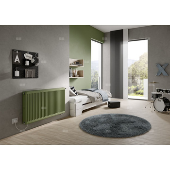 Kermi®x-flair® Profil-VP typ 33 900x600 biały,10 bar, zaworowy prawy, z osłonami
