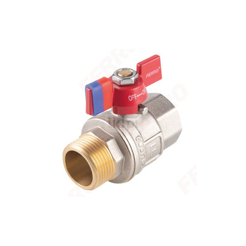 Zawór kulowy FERRO F-POWER 1 1/4'' GZ x GW, uchwyt: motylek