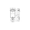 Prevista Pure-blok do WC 1077 mm przeznaczenie: do wbudowania i zabudowania, stal, nr wzoru 8512 H zab.: 1077