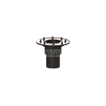 Korpus wpustu Ecoguss, DN100, z dociskowym kołnierzem, odpływ pionowy