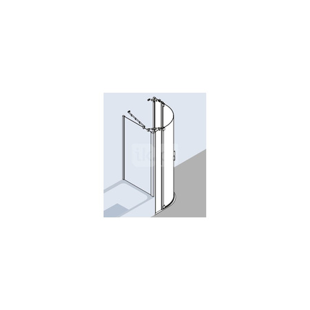 Kermi Kab. ćwierć. Raya P55 1010x 2000 970-1000 SIMG ESG Clean