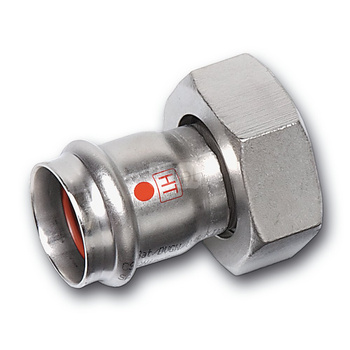 Półśrubunek SANHA NiroTherm Industry dwuczęściowy, stal nierdzewna, 42 mm x 1 3/4'' (zw x nz)
