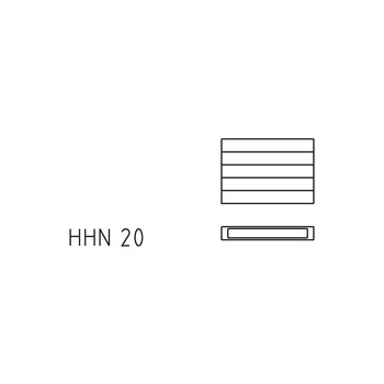 Kermi ściana grzewcza HHN20 490x72x3800 pozioma, RAL9016, 6 bar, z osłoną, AB12