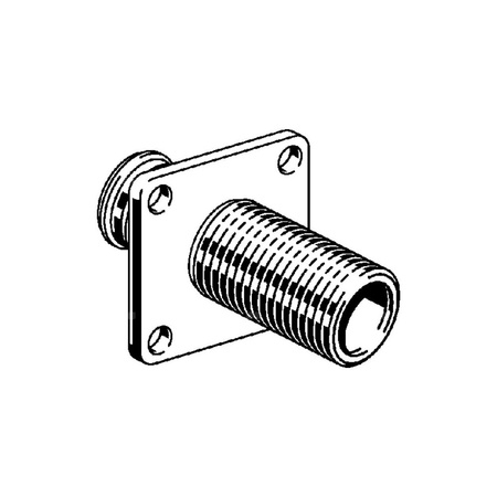 Przepust ścienny VIEGA 20321 dwuczęściowy, brąz (ocynk galwaniczny/elektrolityczny) / brąz, 3/4'' x 1/2'' (gz x gw), 47 mm