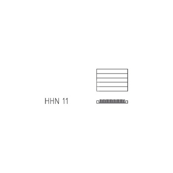 Grzejnik płytowy typ 11 KERMI HHN wym. 560 x 2800 mm, kolor biały, moc 2895 W