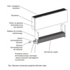 Grzejnik konwektorowy ZEHNDER Lateo, wym. 600 x 600 mm, kolor biały, moc 1002 W