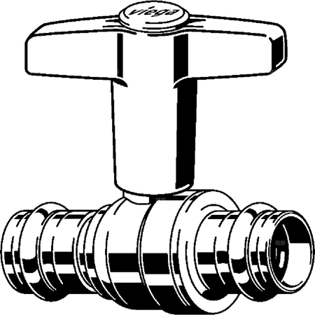 Zawór kulowy z SC 15 brąz krzemowy / błyszczący