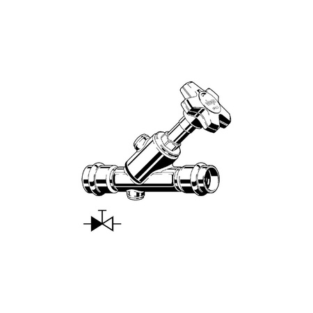 Zawór wodny VIEGA 23385 zz 28 mm x zz 28 mm