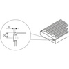 Konwektor Kermi V-Kon S Typ22 BH70x133x5800mm QN2656, weiß, 6 bar, o. Abd., Vent. re