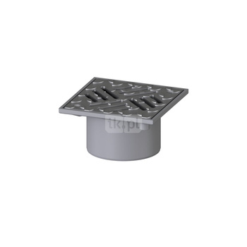 Kratka KESSEL kwadratowa ze stalowai nierdzewnej 120x120mm do wpustu