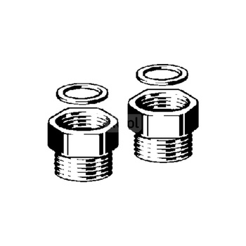 Adapter VIEGA 10225 dwuczęściowy, mosiądz / mosiądz, 3/4'' (gw x gz), 30 mm, (głębokość: 25 mm)