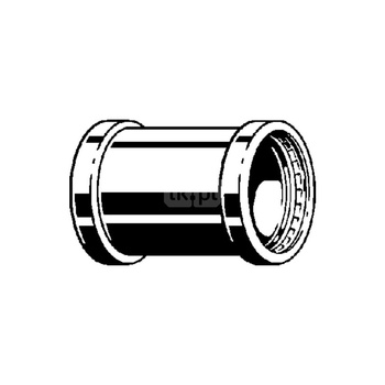 Mufa Sanpress VIEGA 23155XL jednoczęściowy, stal nierdzewna (stan surowy) / stal nierdzewna (stan surowy), 88,9 mm (mz x mz), 125 mm