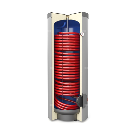 Hybrydowy system grzewczy: pompa ciepła 1F R290 Airmax3  7GT (2-9 kW) + moduł hydrauliczny Gbox + wymiennik c.w.u. do pomp ciepła Tower Grand 200 z kompletem elektrycznym 2kW + bufor 100 + centrala Smart Home Sinum
