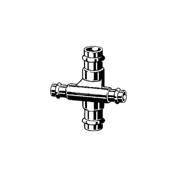 Czwórnik VIEGA 2248 brąz, 22 mm x 15 mm x 22 mm x 15 mm, mz x mz x mz x mz