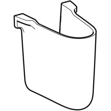 REKORD Półpostument umywalkowy