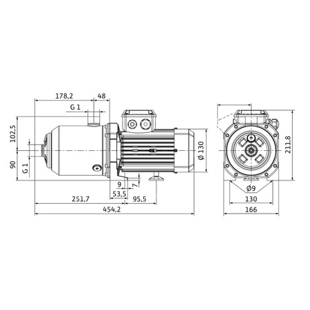 Wilo-Medana CH1-L.207-1/E/E/10T wysokociśnieniowa pozioma pompa do wody