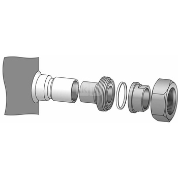 Zestaw adaptacyjny do lutowania, (1-1/4" rotolock, 3/4" ODF), (1" rotolock, 1/2" ODF)