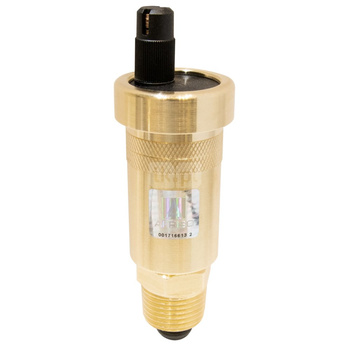 Odpowietrznik automatyczny z zaworem odcinającym 3/8" x 1/2", pakiet 100 sztuk.
