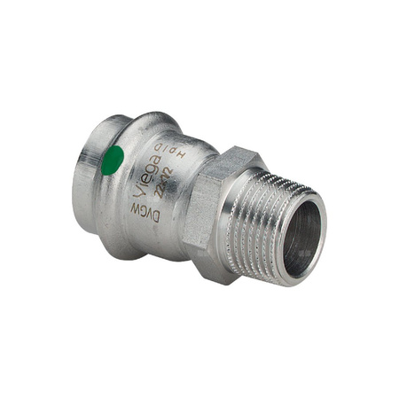 Złącze przejściowe Sanpress VIEGA 2311 jednoczęściowy, stal nierdzewna / stal nierdzewna, 42 mm, 1 1/2'' (mz x gz), 81 mm
