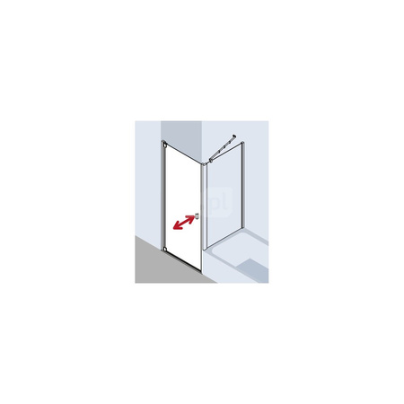 Kermi Drzwi wah. Raya 1WR 1000x 1850 968-1008 SIMG SR Opaco Clean