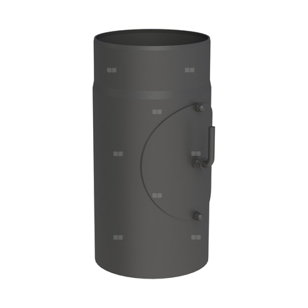 Rura z rewizją i klapą spalinową JEREMIAS FERRO14 250mm, długość 300 mm, kolor czarny