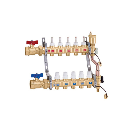 Zespół rozdzielaczy 1" GW X 5 wyjść 3/4" GZ
