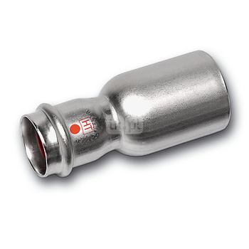 Nypel SANHA NiroTherm Industry, stal nierdzewna, 108 mm x 76,1 mm (zz x zw)