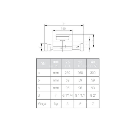Ciepłomierz ultradźwiękowy UP-R-080-40-FLA-P