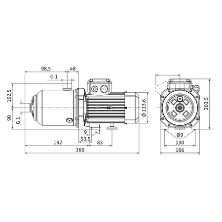 Wilo-Medana CH1-L.403-1/E/E/10T wysokociśnieniowa pozioma pompa do wody