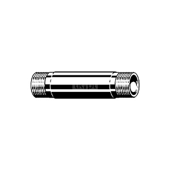Nypel VIEGA 3530 jednoczęściowy, brąz (chromowanie) / brąz, 1/2'' (gz x gz), 120 mm