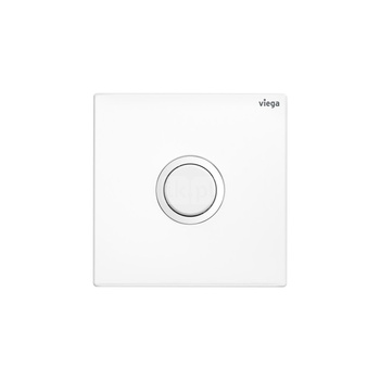 Przycisk uruchamiający do pisuaru Prevista Visign for Public 11 stal nierdzewna, nr wzoru 8631.2 płytka maskująca: stal nierdzewna biały błyszczący klawisz: stal nierdzewna biały błyszczący