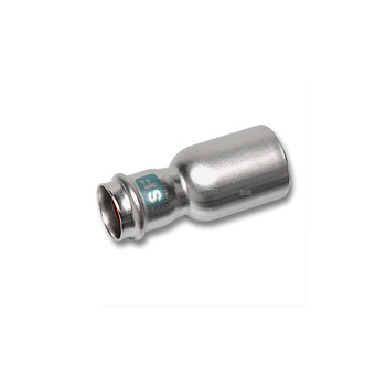 Nypel SANHA NiroSan SF redukcja, stal nierdzewna, 88,9 mm x 54 mm (zz x zw)