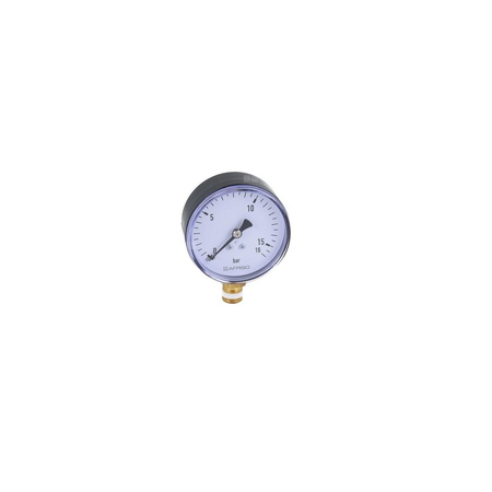 Manometr z rurką Bourdona AFRISO RF grzewczy 0/16 bar G1/4B radialne fi 63 mm, kl. 2.5%