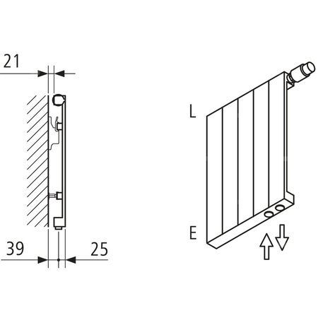Grzejnik płytowy typ 22 KERMI V-HVV wym. 1800 x 840 mm, kolor biały, moc 3253 W