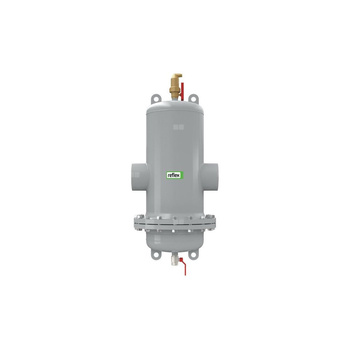 Separator mikropęcherzy REFLEX TW 168.3 R, 10 bar / 110'C, z kołnierzem rewizyjnym, kolor: szary