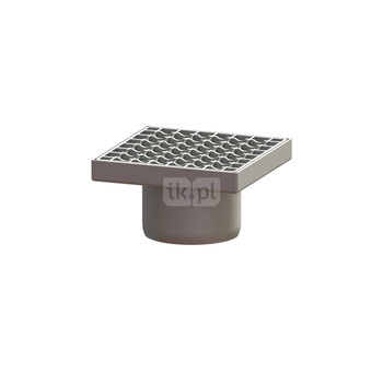 Kratka KESSEL kwadratowa ze stalowai nierdzewnej 200x200mm do wpustu