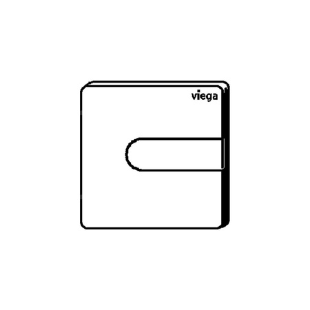 Przycisk do pisuarów na wystawę Prevista Visign for Style 23 nr wzoru 8613.29 płytka maskująca: akryl czarny błyszczący klawisz: tworzywo szt. stalowy szczotkowany