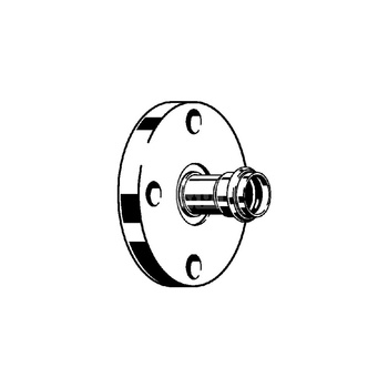 Przejście kołnierzowe z SC-Contur Prestabo VIEGA 1159 jednoczęściowy, stal (ocynk galwaniczny/elektrolityczny) / stal (ocynk), DN 32 x 35 mm (kołnierz x mz), 70 mm