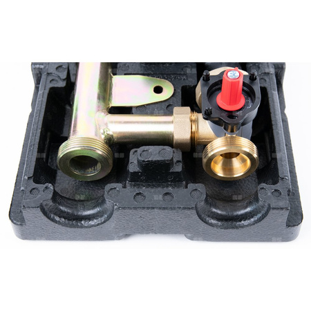 Grupa pompowa AFRISO PrimoTherm K 180-2 DN 25 AP 3-WM-R GZ x GW 1 1/2'' x 1'', z zaworem mieszającym, z izolacją, z pompą obiegową AFRISO APH 361 25-7/180 mm