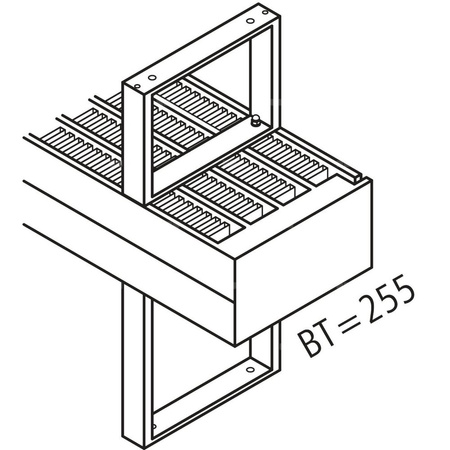 Konwektor Kermi V-Kon S Typ22 BH280x133x5000mm QN5550, weiß, 6 bar, m. Abd., Vent. re